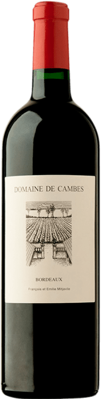 169,95 € Envío gratis | Vino tinto Domaine de Cambes A.O.C. Bordeaux Supérieur Burdeos Francia Merlot, Cabernet Franc, Malbec Botella Magnum 1,5 L