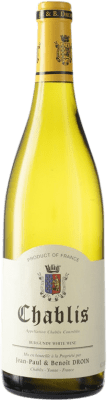 24,95 € 免费送货 | 白酒 Jean-Paul & Benoît Droin A.O.C. Chablis 勃艮第 法国 瓶子 75 cl