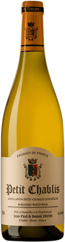 18,95 € 免费送货 | 白酒 Jean-Paul & Benoît Droin A.O.C. Petit-Chablis 勃艮第 法国 瓶子 75 cl