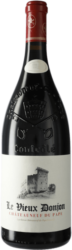 159,95 € Spedizione Gratuita | Vino Rosso Le Vieux Donjon A.O.C. Châteauneuf-du-Pape Francia Syrah, Garnacha — Grenache, Mourvèdre, Cinsault Bottiglia Magnum 1,5 L