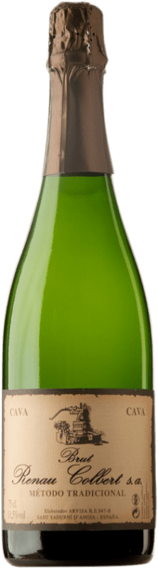 5,95 € Envío gratis | Espumoso blanco Renau Colbert Brut D.O. Cava España Macabeo, Xarel·lo, Parellada Botella 75 cl
