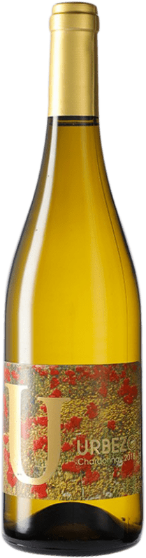 7,95 € Envío gratis | Vino Blanco Solar de Urbezo D.O. Cariñena España Chardonnay 75 cl