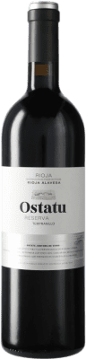 22,95 € 免费送货 | 红酒 Ostatu 预订 D.O.Ca. Rioja 西班牙 Tempranillo 瓶子 75 cl