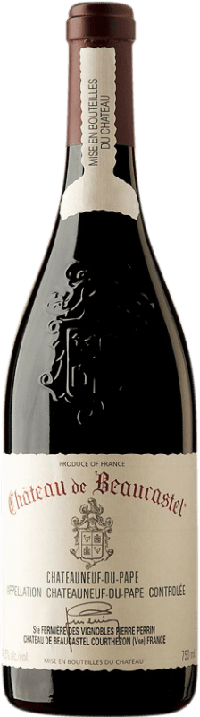 143,95 € Free Shipping | Red wine Château Beaucastel 2007 A.O.C. Châteauneuf-du-Pape France Syrah, Grenache, Mourvèdre Bottle 75 cl