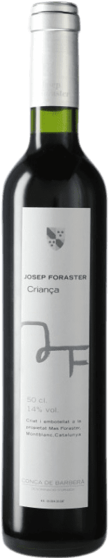 6,95 € Envio grátis | Vinho Tinto Josep Foraster Crianza D.O. Conca de Barberà Catalunha Espanha Garrafa Medium 50 cl