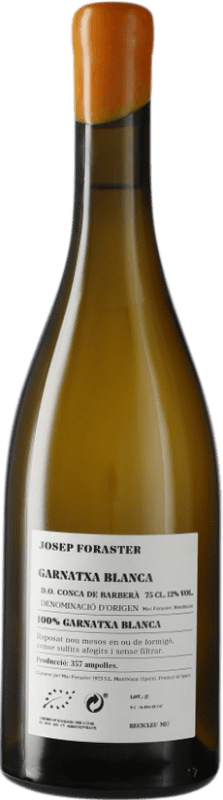 15,95 € Envio grátis | Vinho branco Josep Foraster D.O. Conca de Barberà Catalunha Espanha Grenache Branca Garrafa 75 cl