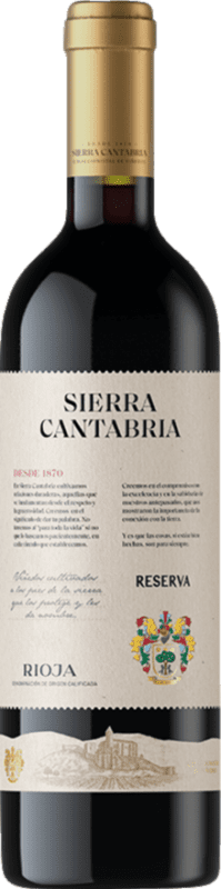 35,95 € 免费送货 | 红葡萄酒 Sierra Cantabria 珍藏 D.O.Ca. Rioja 西班牙 瓶装 75 cl
