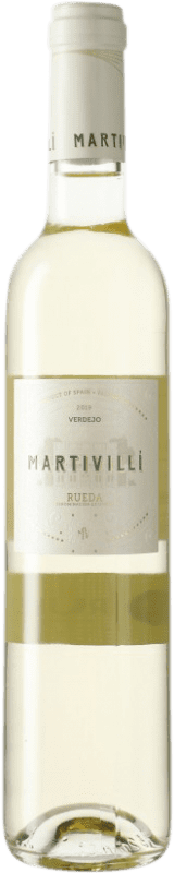 8,95 € 免费送货 | 白葡萄酒 Ángel Lorenzo Cachazo Martivillí D.O. Rueda 卡斯蒂利亚莱昂 西班牙 Verdejo — 维德霍 中瓶装 50 cl
