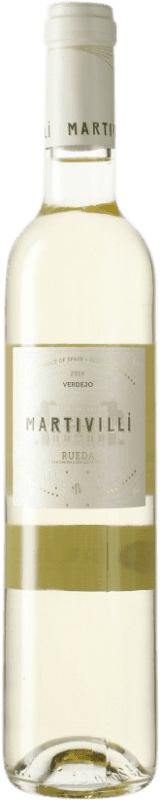 10,95 € Envio grátis | Vinho branco Ángel Lorenzo Cachazo Martivillí D.O. Rueda Castela e Leão Espanha Verdejo Garrafa Medium 50 cl