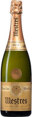 63,95 € 送料無料 | 白スパークリングワイン Mestres Mas Via Premium Brut グランド・リザーブ D.O. Cava スペイン Macabeo, Xarel·lo, Parellada ボトル 75 cl