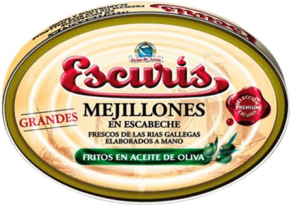 Conserves de Fruits de Mer Escurís Mejillón en Escabeche 25/30 Pièces