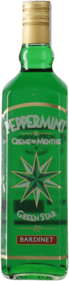 12,95 € Envío gratis | Licores Bardinet Green Star Peppermint Creme de Menthe Menta España Botella 70 cl