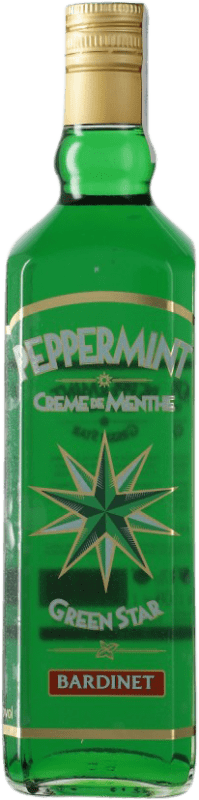 12,95 € Envío gratis | Licores Bardinet Green Star Peppermint Creme de Menthe Menta España Botella 70 cl