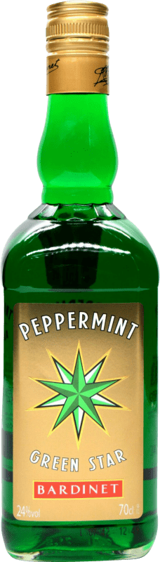 13,95 € Free Shipping | Herbal Liqueur Bardinet Green Star Spain 70 cl Peppermint