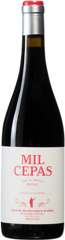 19,95 € 免费送货 | 红酒 EA Vinos by Manzaneque Mil Cepas D.O. La Mancha 卡斯蒂利亚 - 拉曼恰 西班牙 Bobal 瓶子 75 cl