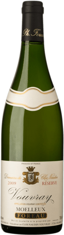 124,95 € Kostenloser Versand | Weißwein Clos Naudin Moelleux Réserve Reserve A.O.C. Vouvray Loire Frankreich Chenin Weiß Flasche 75 cl