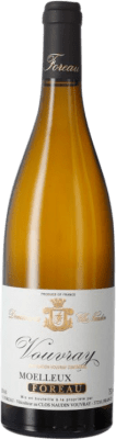 61,95 € Envío gratis | Vino blanco Clos Naudin Moelleux A.O.C. Vouvray Loire Francia Chenin Blanco Botella 75 cl