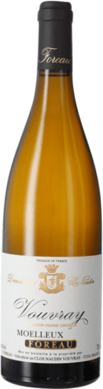 61,95 € Envío gratis | Vino Blanco Clos Naudin Moelleux — Semidulce A.O.C. Vouvray Loire Francia Chenin Eco — Ecológico 75 cl