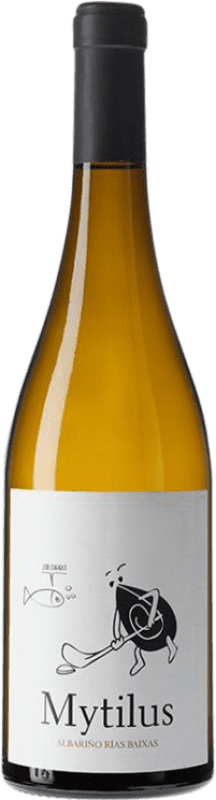 16,95 € Kostenloser Versand | Weißwein Pombal Mytilus D.O. Rías Baixas Galizien Spanien Albariño Flasche 75 cl