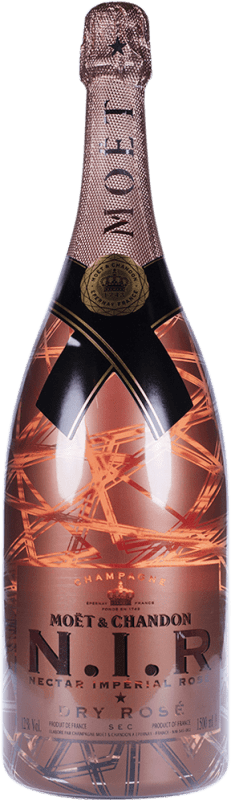 219,95 € Free Shipping | Rosé Sparkling Wine Moët & Chandon N.I.R. Nectar Impérial Rosé A.O.C. Champagne Champagne France Pinot Noir, Chardonnay, Pinot Meunier Magnum Bottle 1,5 L