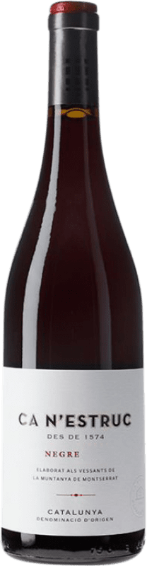 9,95 € Free Shipping | Red wine Ca N'Estruc Negre D.O. Catalunya Catalonia Spain Tempranillo, Syrah, Grenache Bottle 75 cl