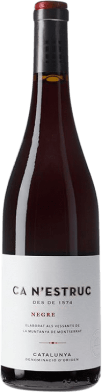 9,95 € Envio grátis | Vinho tinto Ca N'Estruc Negre D.O. Catalunya Catalunha Espanha Tempranillo, Syrah, Grenache Garrafa 75 cl