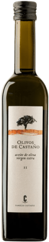 10,95 € Spedizione Gratuita | Olio d'Oliva Olivos de Castaño Virgen Extra Regione di Murcia Spagna Bottiglia Medium 50 cl