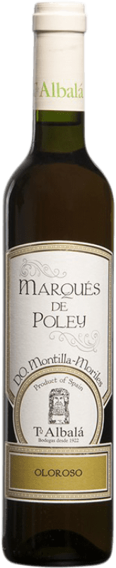 23,95 € Free Shipping | Fortified wine Toro Albalá Oloroso Marqués de Poley D.O. Montilla-Moriles Andalusia Spain Pedro Ximénez Medium Bottle 50 cl