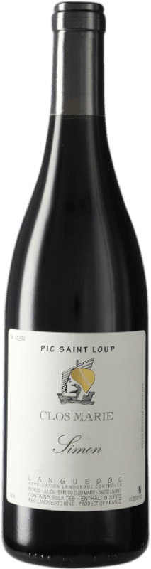29,95 € Бесплатная доставка | Красное вино Clos Marie Pic Saint Loup Cuvée Simon A.O.C. Côtes du Roussillon Лангедок-Руссильон Франция Grenache бутылка 75 cl