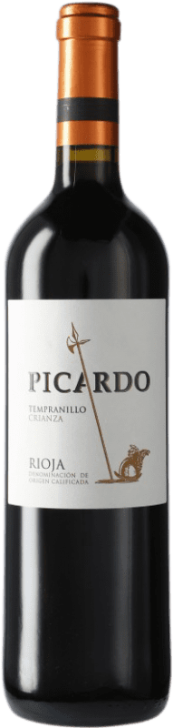 6,95 € 免费送货 | 红葡萄酒 Casalbor Picardo Crianza — 陈酿 D.O.Ca. Rioja 西班牙 Tempranillo — 丹魄 75 cl