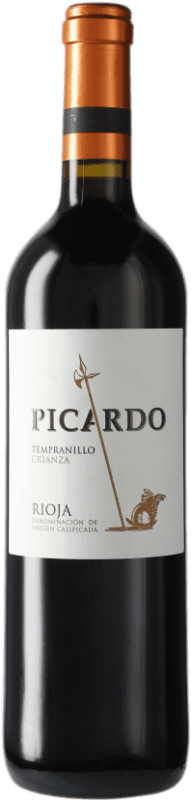 6,95 € Envio grátis | Vinho tinto Casalbor Picardo Crianza D.O.Ca. Rioja Espanha Tempranillo Garrafa 75 cl