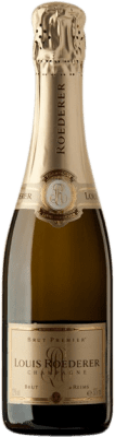 25,95 € Spedizione Gratuita | Spumante bianco Louis Roederer Premier Brut Gran Riserva A.O.C. Champagne champagne Francia Pinot Nero, Chardonnay, Pinot Meunier Mezza Bottiglia 37 cl