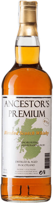 32,95 € Бесплатная доставка | Виски смешанные Ancestor's Premium Blended Шотландия Объединенное Королевство 8 Лет бутылка 70 cl