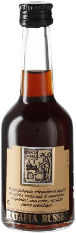 2,95 € Spedizione Gratuita | Liquori Cal Russet Ratafia Catalogna Spagna Bottiglia Miniatura 5 cl