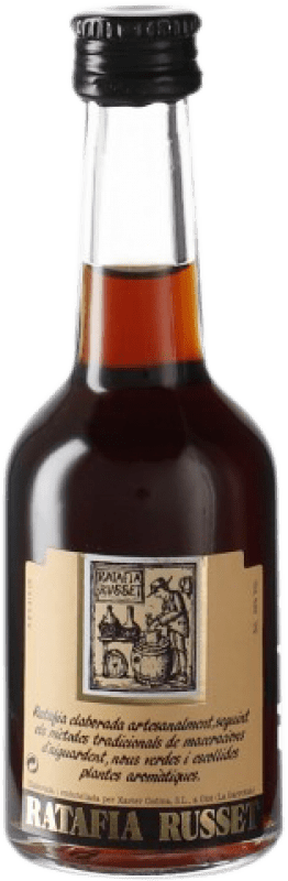 2,95 € Envoi gratuit | Liqueurs Cal Russet Ratafia Catalogne Espagne Bouteille Miniature 5 cl