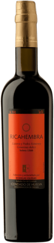 14,95 € Envoi gratuit | Vin Rouge Bodegas Iglesias Rica Hembra D.O. Condado de Huelva Andalousie Espagne Pedro Ximénez, Zalema Bouteille Medium 50 cl