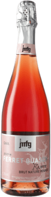 21,95 € Free Shipping | Rosé sparkling Ferret Guasch Rosat Brut Nature Grand Reserve D.O. Cava Spain Grenache, Pinot Black, Trepat Bottle 75 cl
