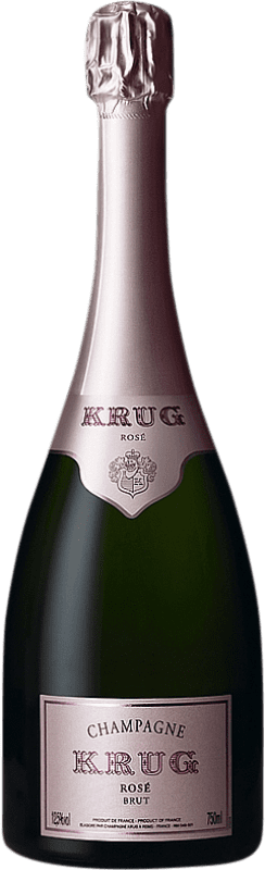 464,95 € Envio grátis | Espumante Rosé Krug Brut — Bruto Rosé A.O.C. Champagne Champagne França Pinot Noir, Chardonnay, Pinot Meunier 75 cl