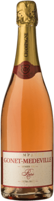 48,95 € 送料無料 | ロゼのスパークリングワイン Gonet-Médeville Rosé — ロゼ A.O.C. Champagne シャンパン フランス Pinot Noir — ピノ・ノワール, Chardonnay — シャルドネ 75 cl
