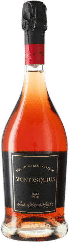 31,95 € Free Shipping | Rosé sparkling Cava Montesquius Rosé Brut Nature Grand Reserve D.O. Cava Spain Monastrell, Pinot Black, Trepat Bottle 75 cl