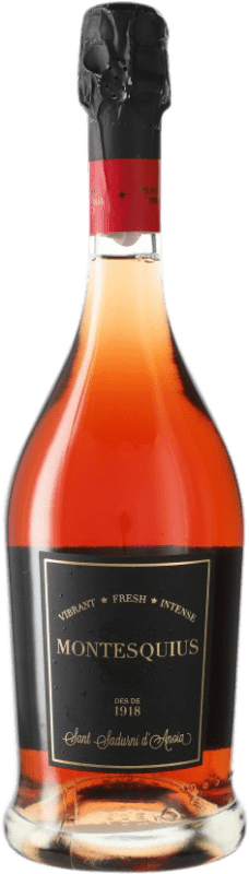 33,95 € 免费送货 | 玫瑰气泡酒 Cava Montesquius Rosé Brut Nature 大储备 D.O. Cava 西班牙 Monastrell, Pinot Black, Trepat 瓶子 75 cl