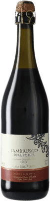 5,95 € Envío gratis | Espumoso tinto Casa Bell'Albero Rosso I.G.T. Emilia Romagna Emilia-Romagna Italia Lambrusco Botella 75 cl