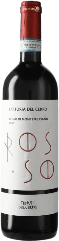 11,95 € Free Shipping | Red wine Fattoria del Cerro Rosso D.O.C.G. Vino Nobile di Montepulciano Tuscany Italy Sangiovese, Mammolo Bottle 75 cl