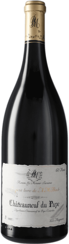 639,95 € Free Shipping | Red wine Rotem & Mounir Saouma Rouge Le Petit Livre d'A.M. Bach A.O.C. Châteauneuf-du-Pape France Grenache Magnum Bottle 1,5 L