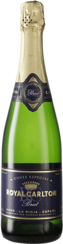 18,95 € 免费送货 | 白起泡酒 Bodegas Bilbaínas Carlton Brut — 起泡酒 干型 Royal — 皇家 D.O. Cava 西班牙 Viura — 维乌拉 75 cl