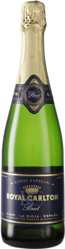 18,95 € 免费送货 | 白起泡酒 Bodegas Bilbaínas Royal Carlton 香槟 D.O. Cava 西班牙 Viura 瓶子 75 cl