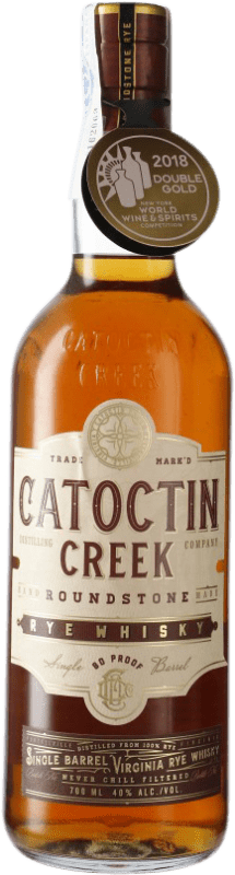 45,95 € Free Shipping | Whisky Blended Catoctin Rye United States Bottle 70 cl