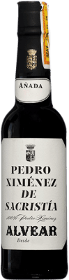 35,95 € Spedizione Gratuita | Vino fortificato Alvear Sacristía D.O. Montilla-Moriles Spagna Pedro Ximénez Mezza Bottiglia 37 cl