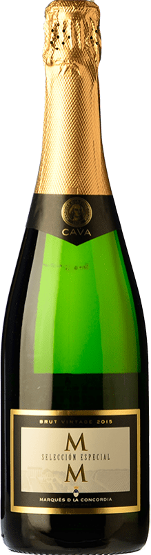 3,95 € Envio grátis | Espumante branco Marqués de Monistrol Seleccio Especial Brut D.O. Cava Espanha Macabeo, Xarel·lo, Parellada Garrafa 75 cl