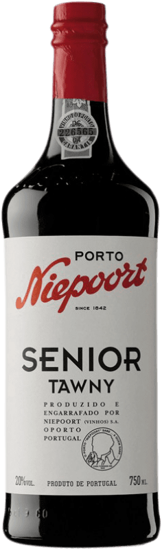 29,95 € Spedizione Gratuita | Vino rosso Niepoort Senior Tawny I.G. Porto porto Portogallo Touriga Franca, Touriga Nacional, Tinta Roriz Bottiglia 75 cl